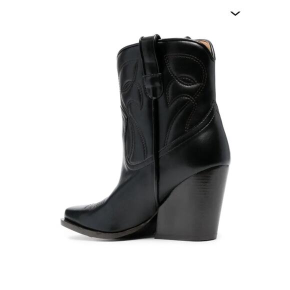 Stella Mccartney Cowboy Boot Women's Black 40 US New In Box Hot! - Picture 3 of 15